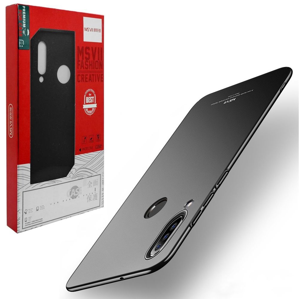 Huawei P30 Lite | Cienkie Etui MSVII Frosted Shell | Czarne