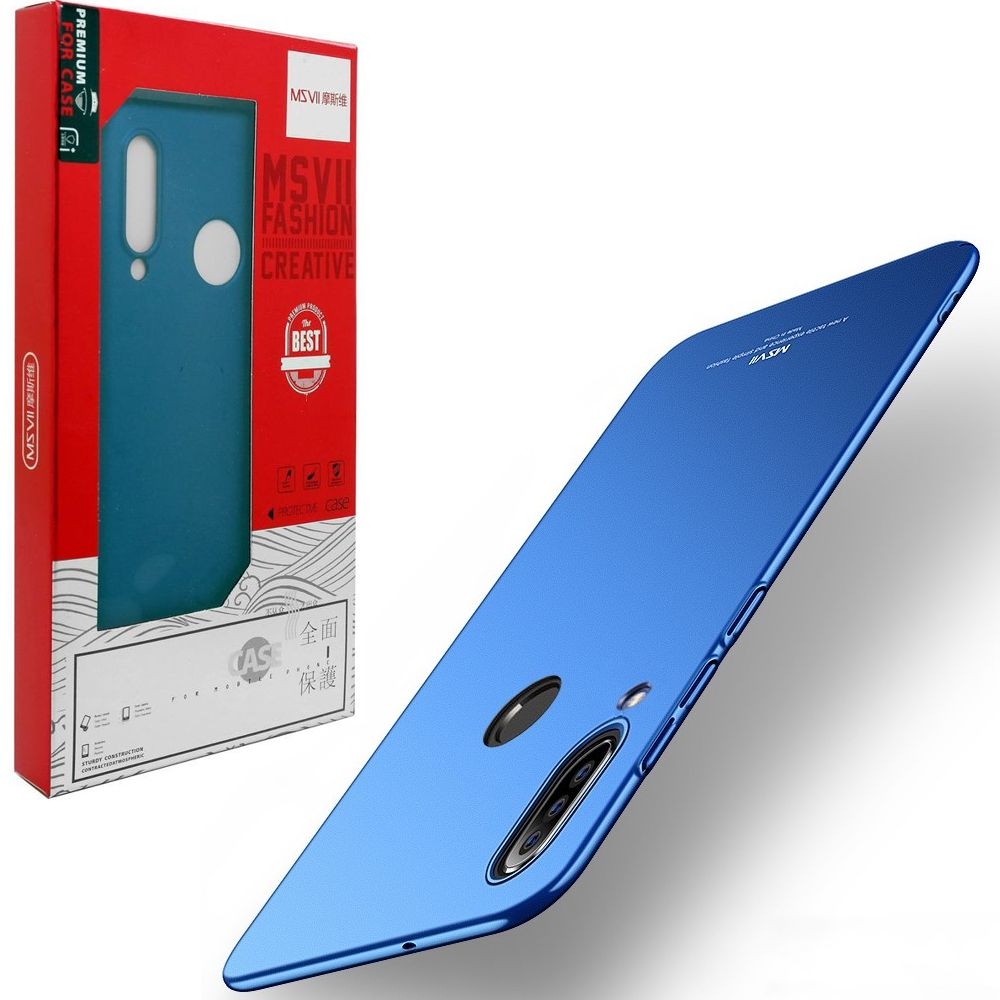 Huawei P30 Lite | Cienkie Etui MSVII Frosted Shell | Niebieskie
