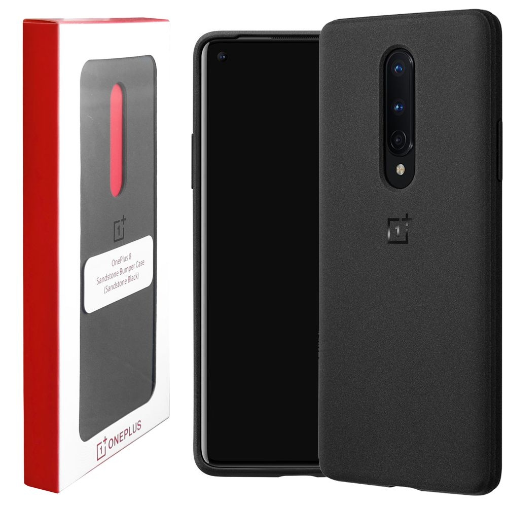 do OnePlus 8 | Oryginalne Etui Sandstone Bumper Case | Black