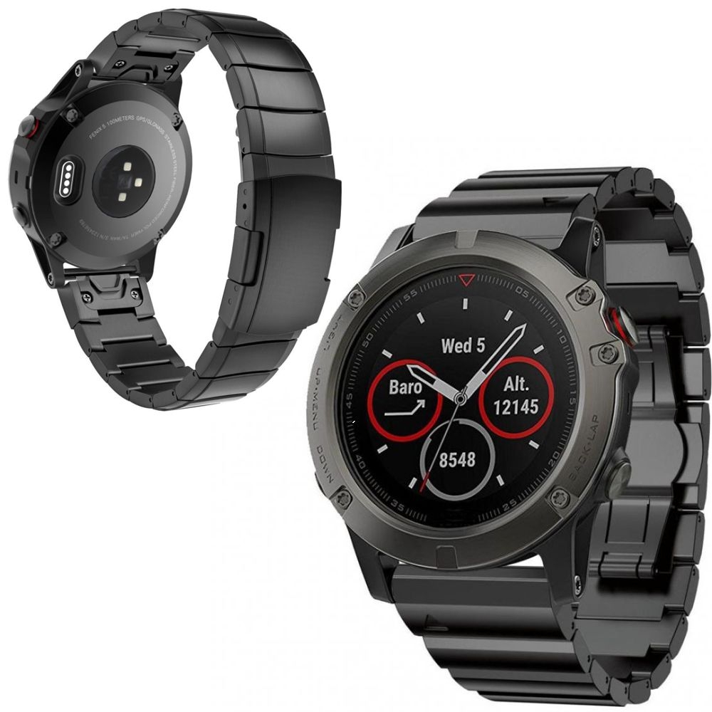 Garmin Fenix 5/Plus | 22mm | Stalowy Pasek Bransoleta