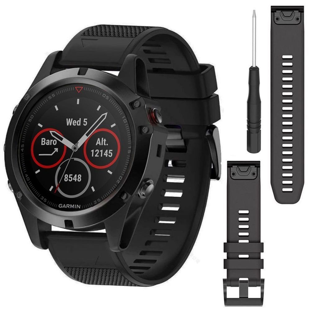 Garmin Fenix 5X/Plus | 26mm | Pasek Silikonowy Armband