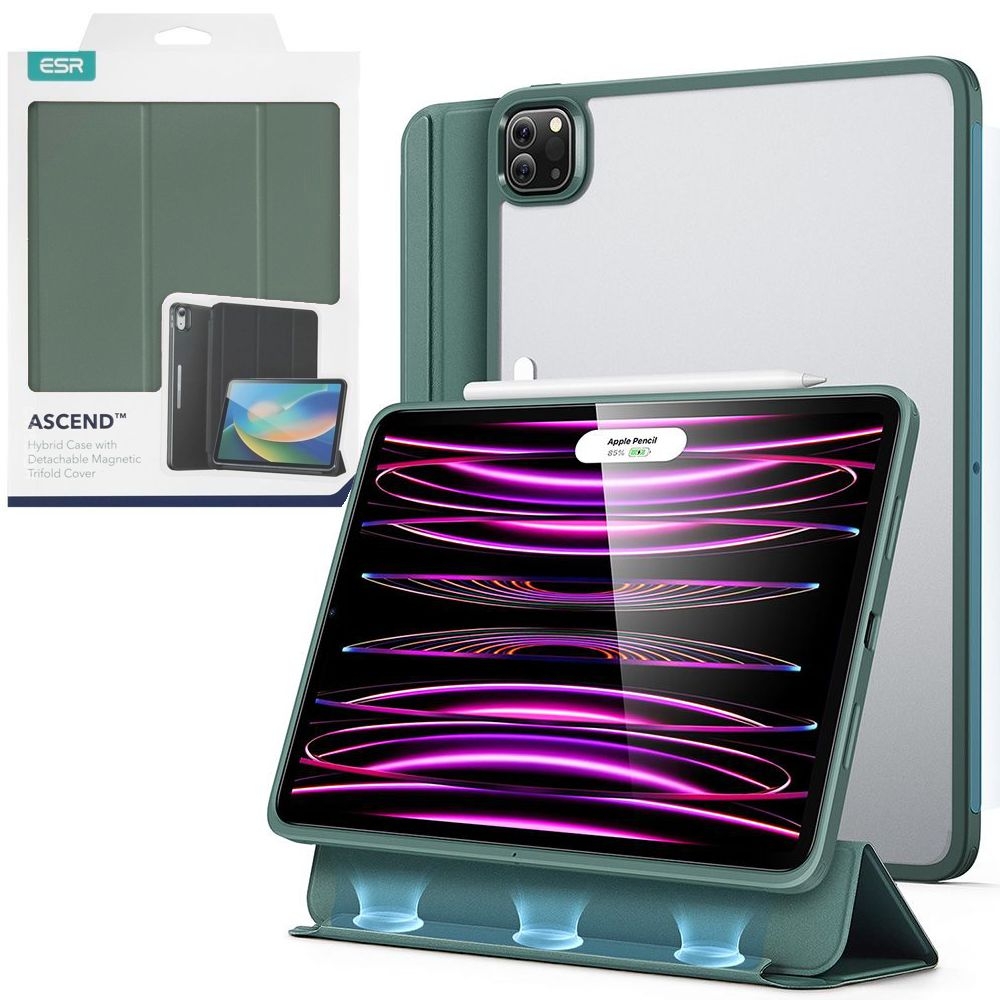 Etui ESR Hybrid 2w1 | Forest Green do Apple iPad Pro 12.9 6/5/4/3 gen.