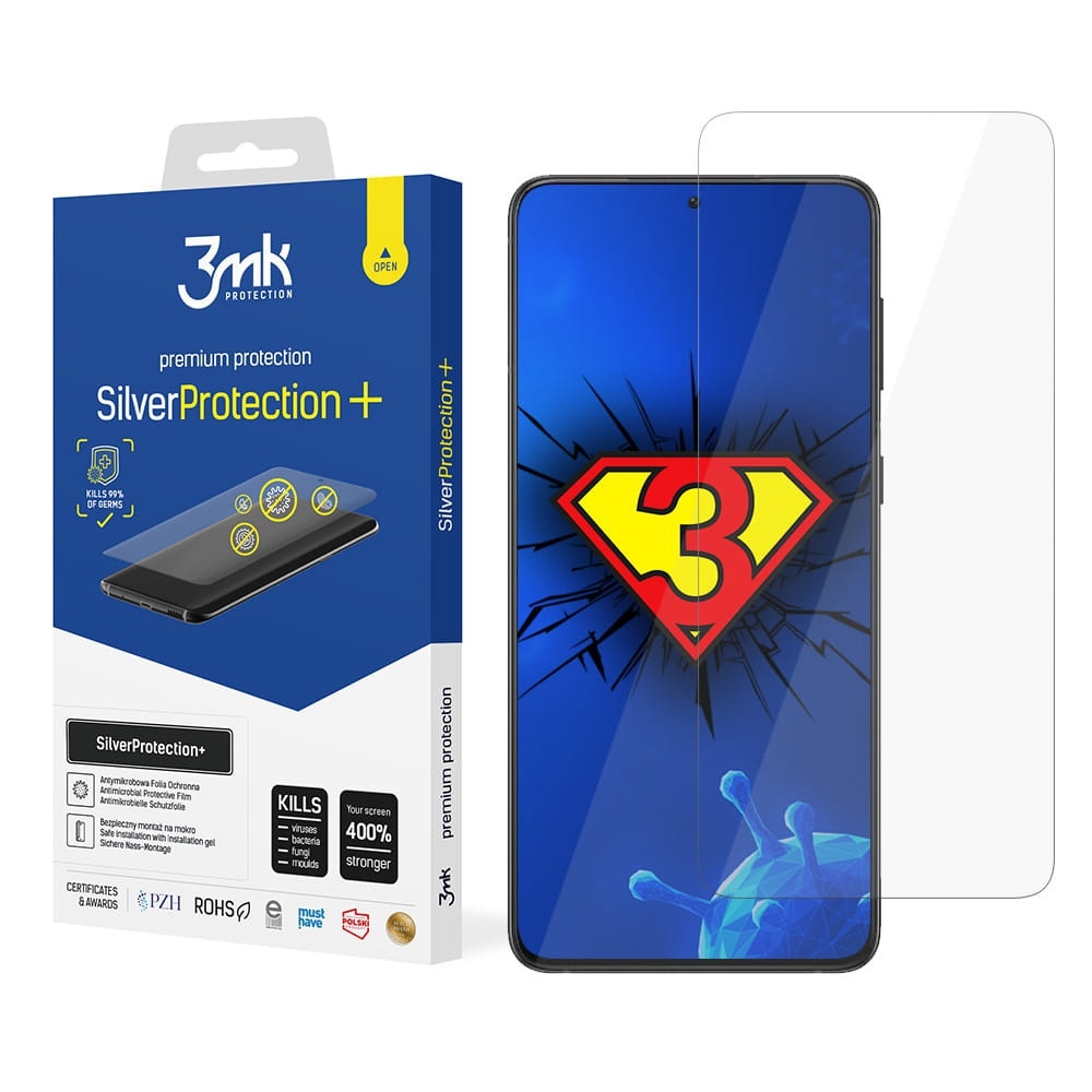 3mk SilverProtection+ | Antybakteryjna Folia Ochronna do Samsung Galaxy S21 5G