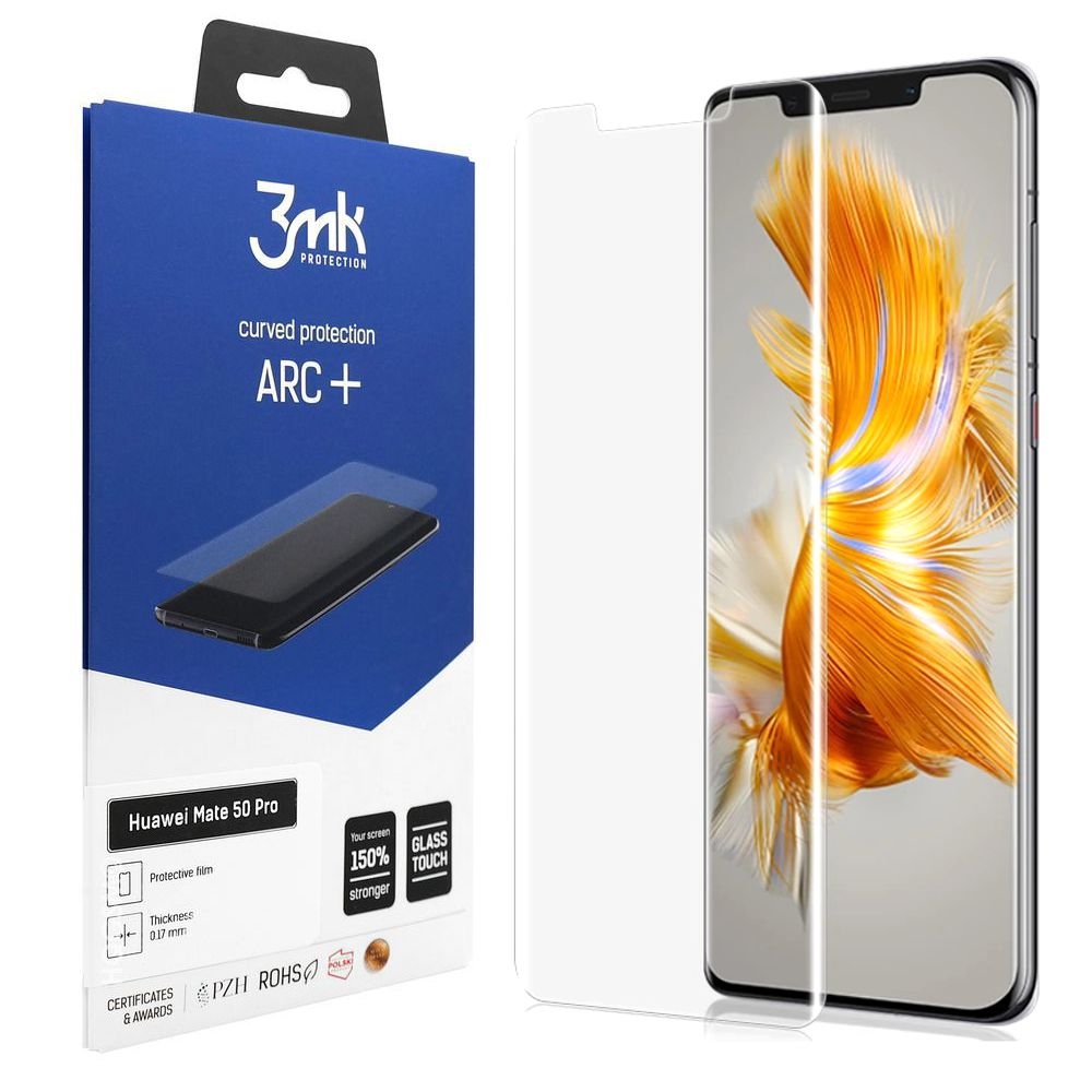 3mk Curved Protection ARC+ | Folia na Cały Ekran do Huawei Mate 50 Pro