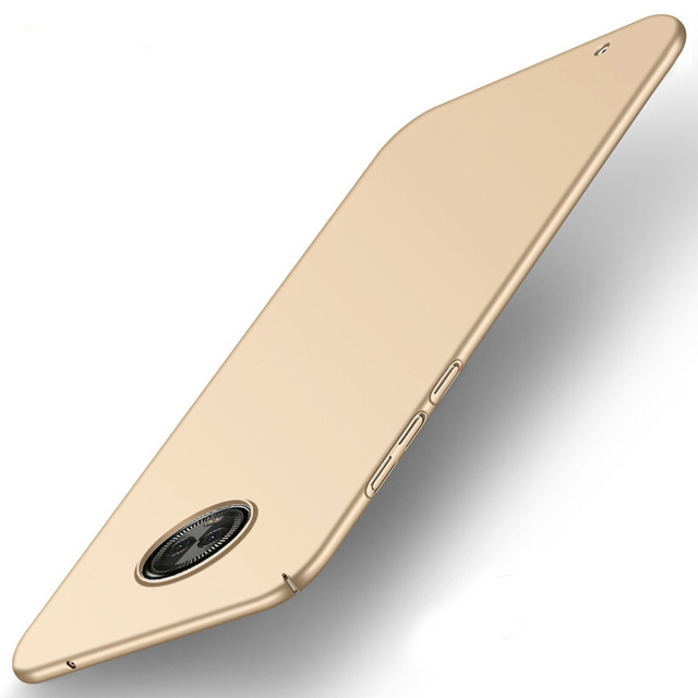 Motorola Moto G6 | Cienkie Etui PC Case Frosted | Gold