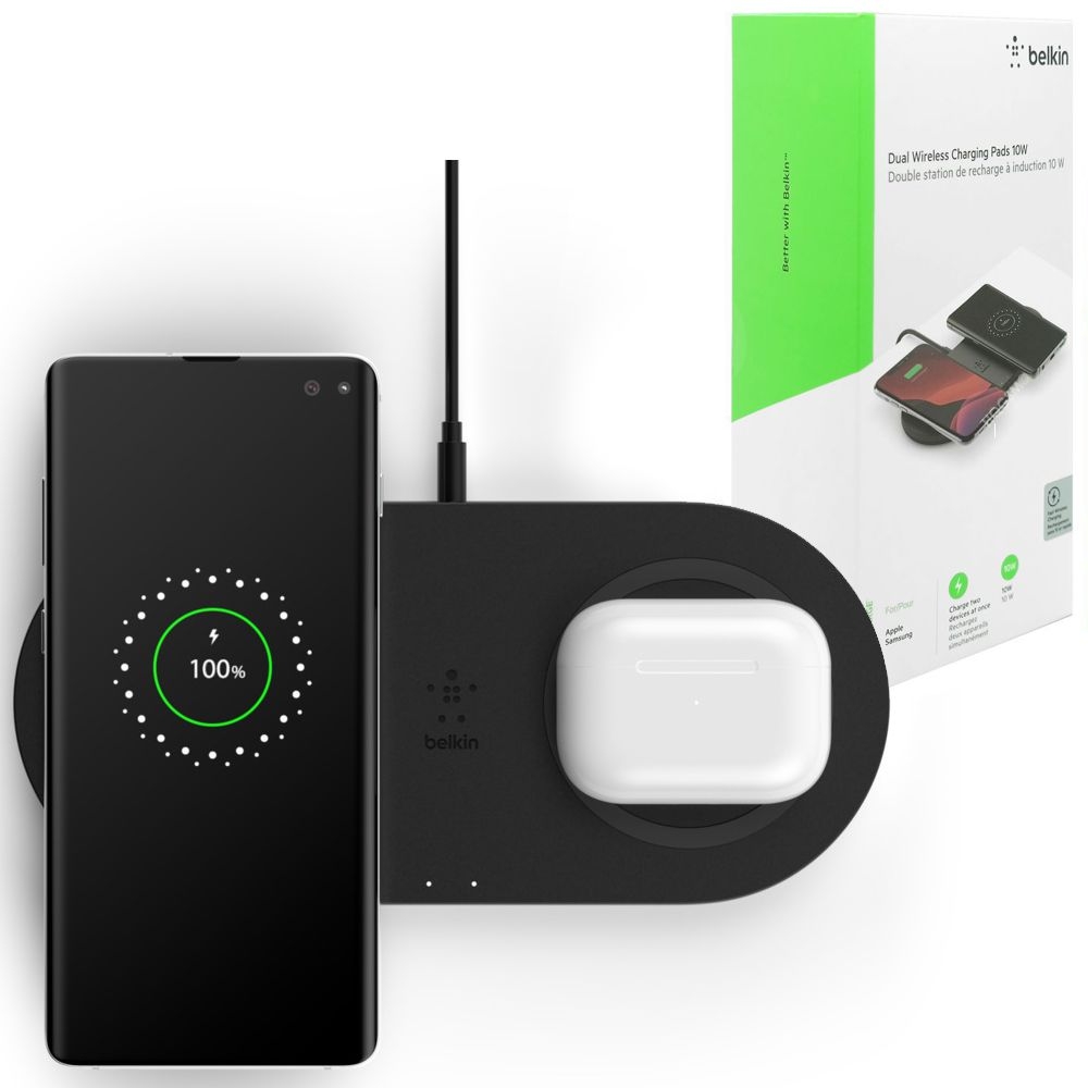 Belkin Dual Wireless | Podwójna Szybka Ładowarka Indukcyjna 2x 10W