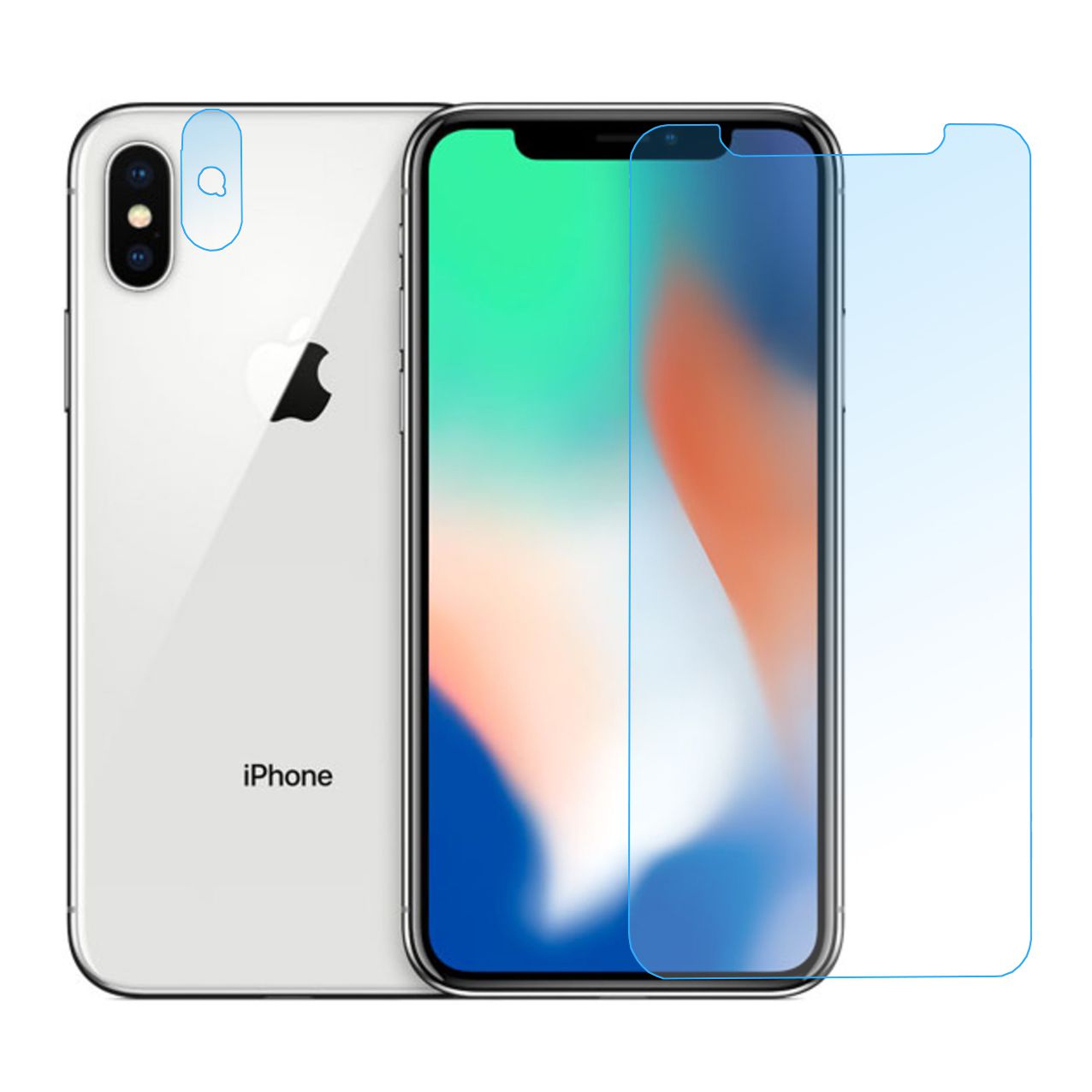 Apple iPhone X | Szkło na EKRAN i OBIEKTYW