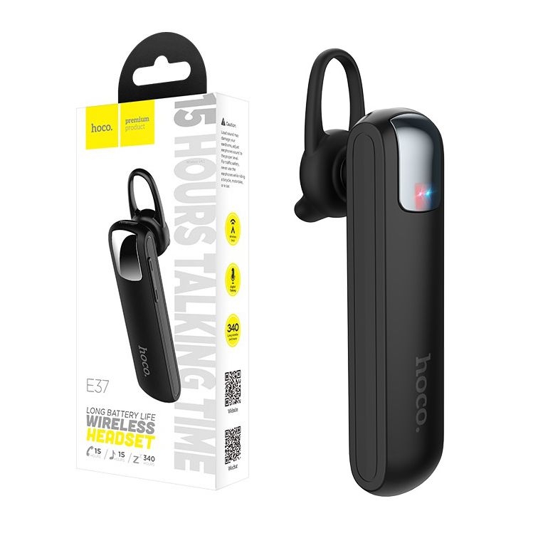 Hoco E37 | Mini Słuchawka Bluetooth 5.0 | Czarna