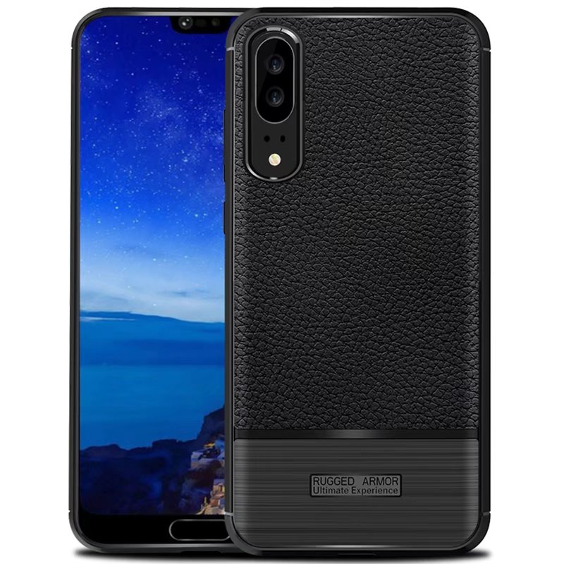Huawei P20 | Leather Soft Case | Black
