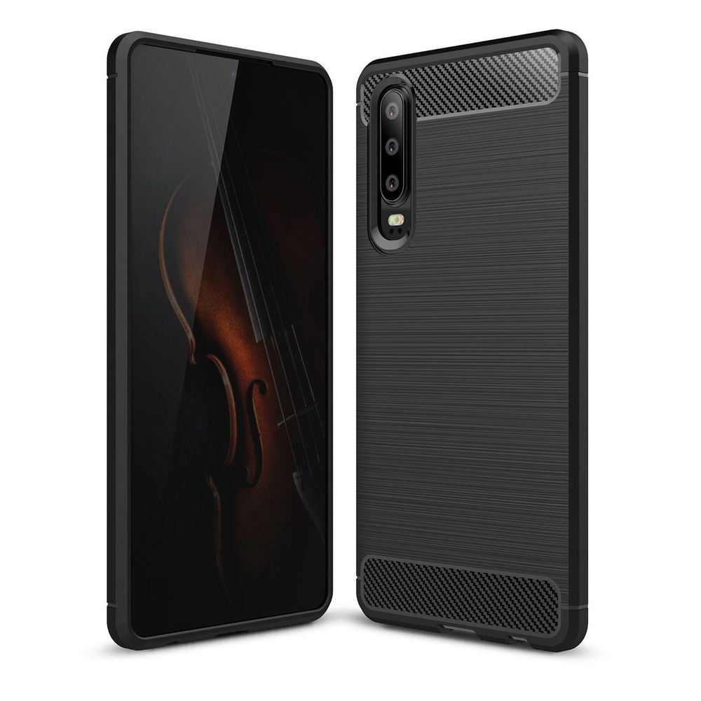 Huawei P30 | Etui CARBON Soft Case | Coal Black