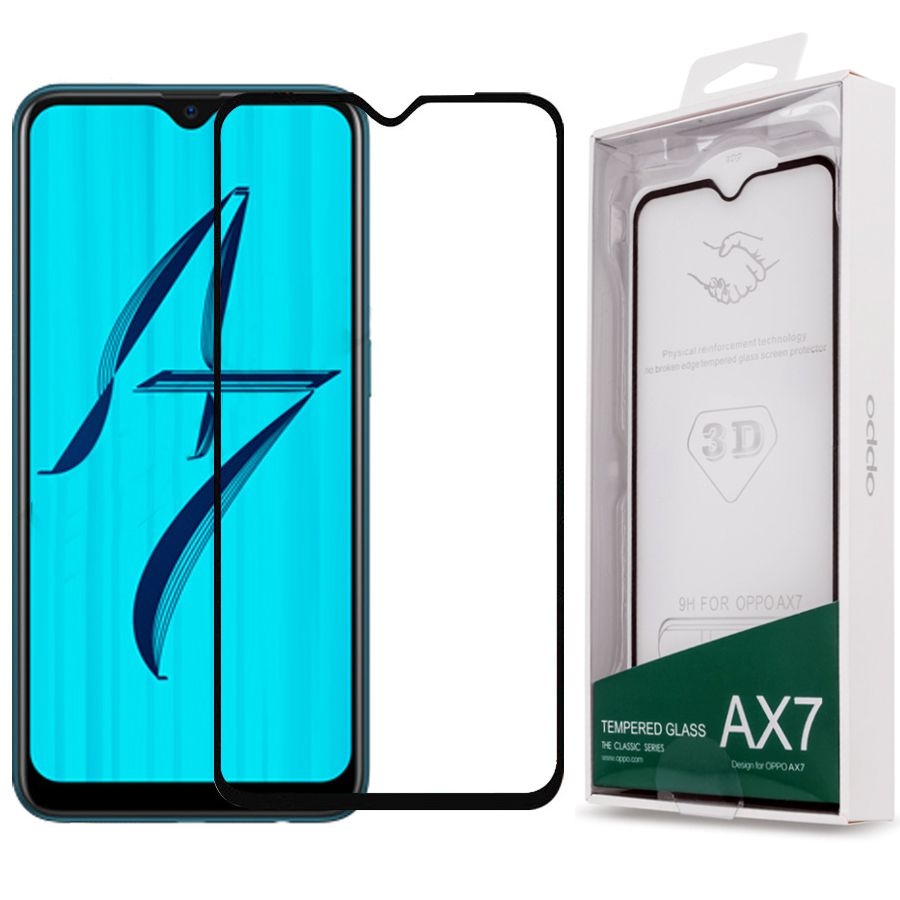 Oppo AX7 | Oryginalne Szkło Hartowane 5D | Full Glue