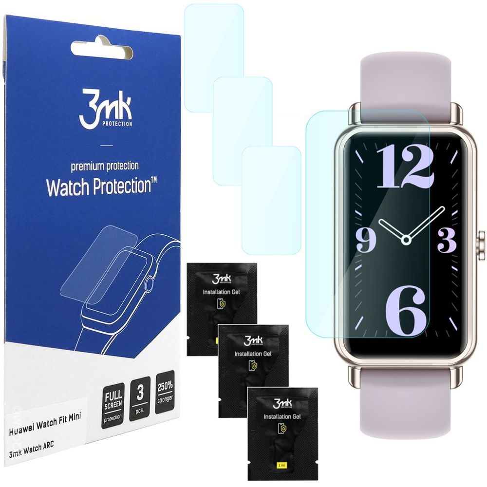 3x Folia Hybrydowa 3mk Watch Protection ARC do Huawei Watch Fit Mini