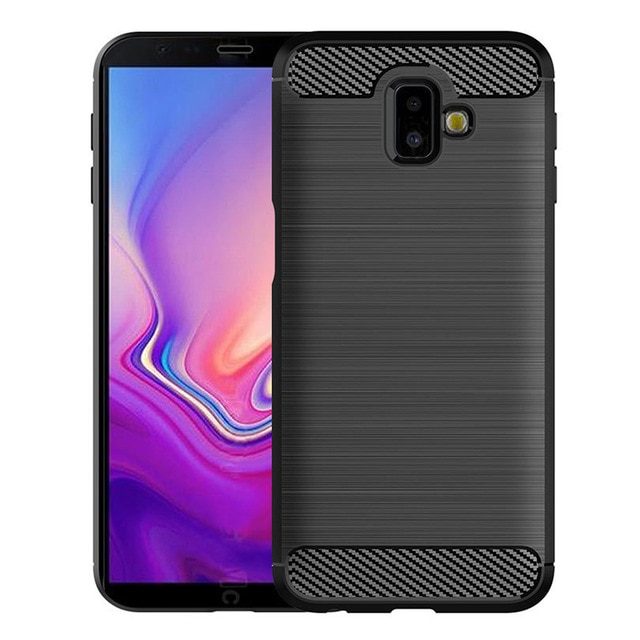 Samsung Galaxy J6+ Plus | Etui CARBON Soft Case | Coal Black