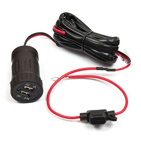 Motocyklowe Gniazdo Zapalniczki + 2xUSB | 31