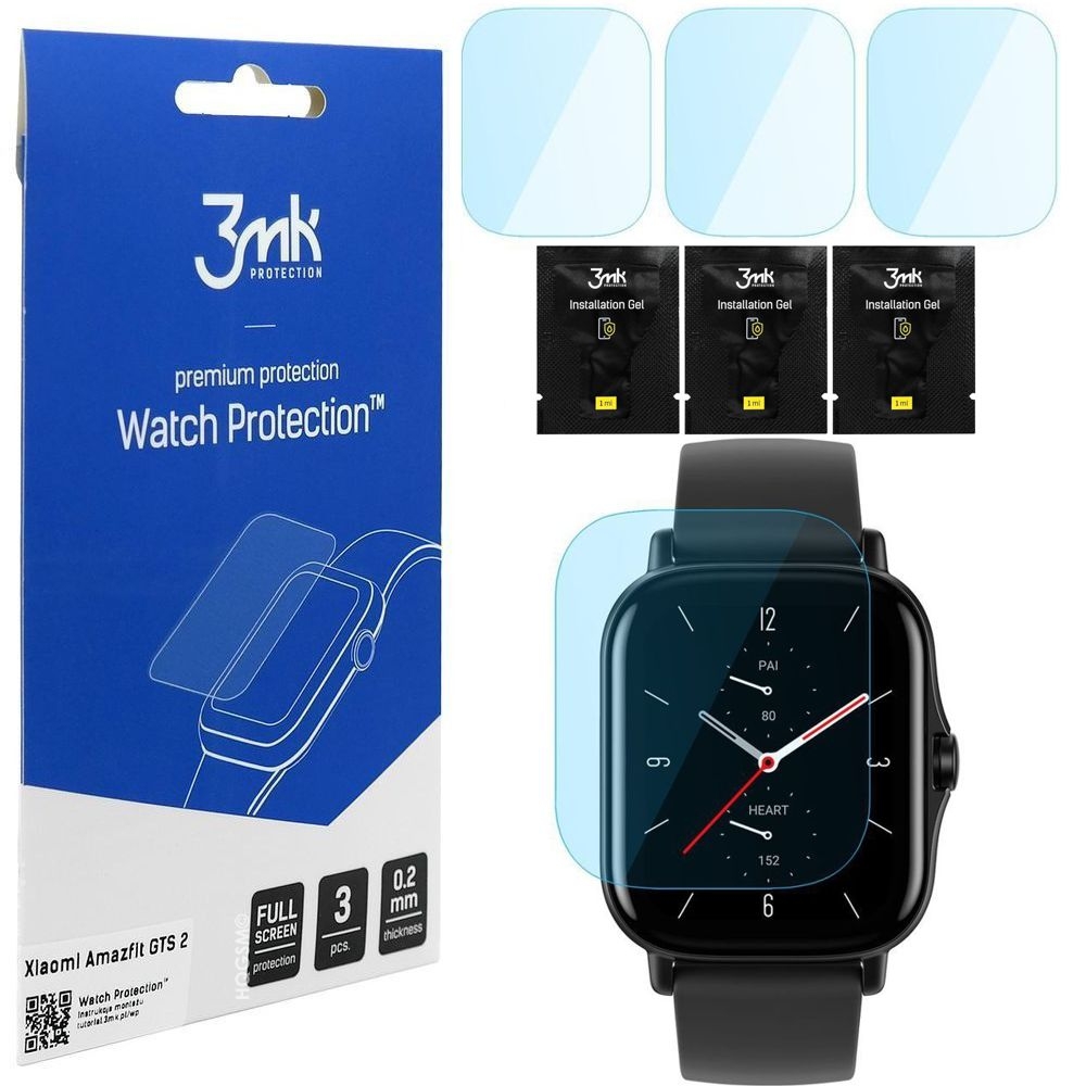 Folia Hybrydowa 3mk Watch Protection | 3 sztuki do Amazfit GTS 2 / 2e