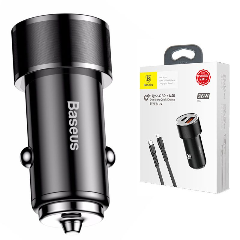 Baseus Small Screw | Ładowarka USB 3.0 USB-C Quick Charge