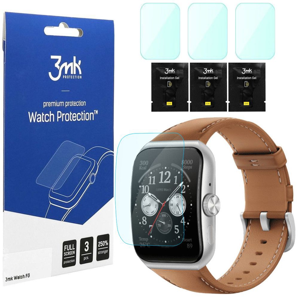 3x Folia Hybrydowa 3mk Watch Protection do Oppo Watch 3 Pro