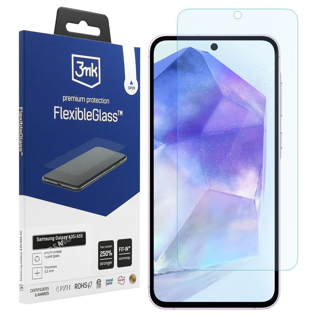3mk Flexible Glass | Nietłukące Szkło Hybrydowe do Samsung Galaxy A35 / A55 5G