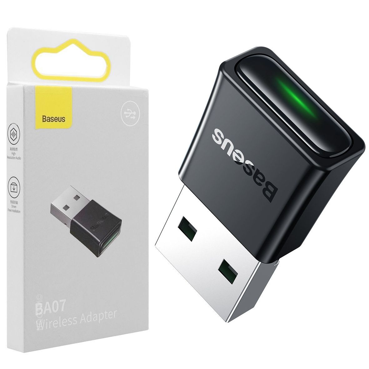 Baseus BA07 | Mini Adapter Odbiornik USB Bluetooth 5.3