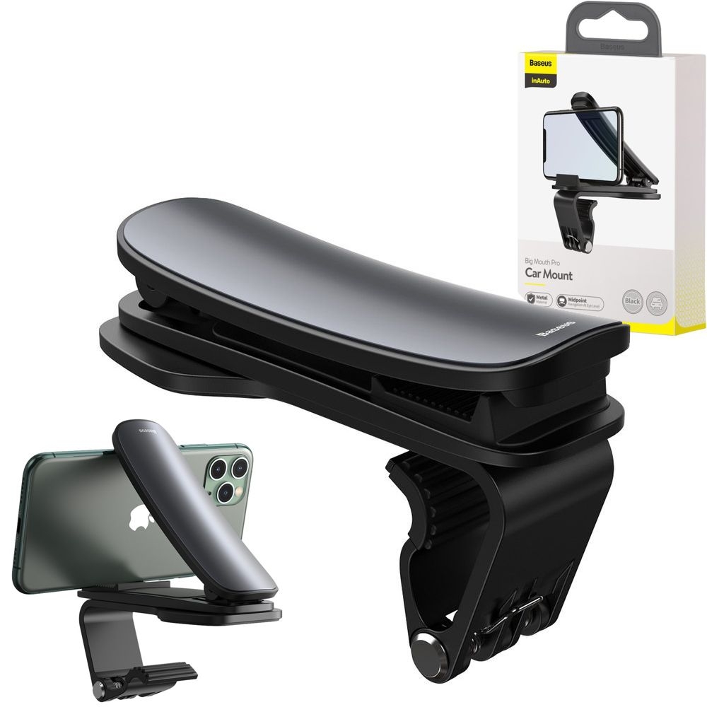 Baseus Big Mouth Pro | Uchwyt Klamra na Deskę Rozdzielczą