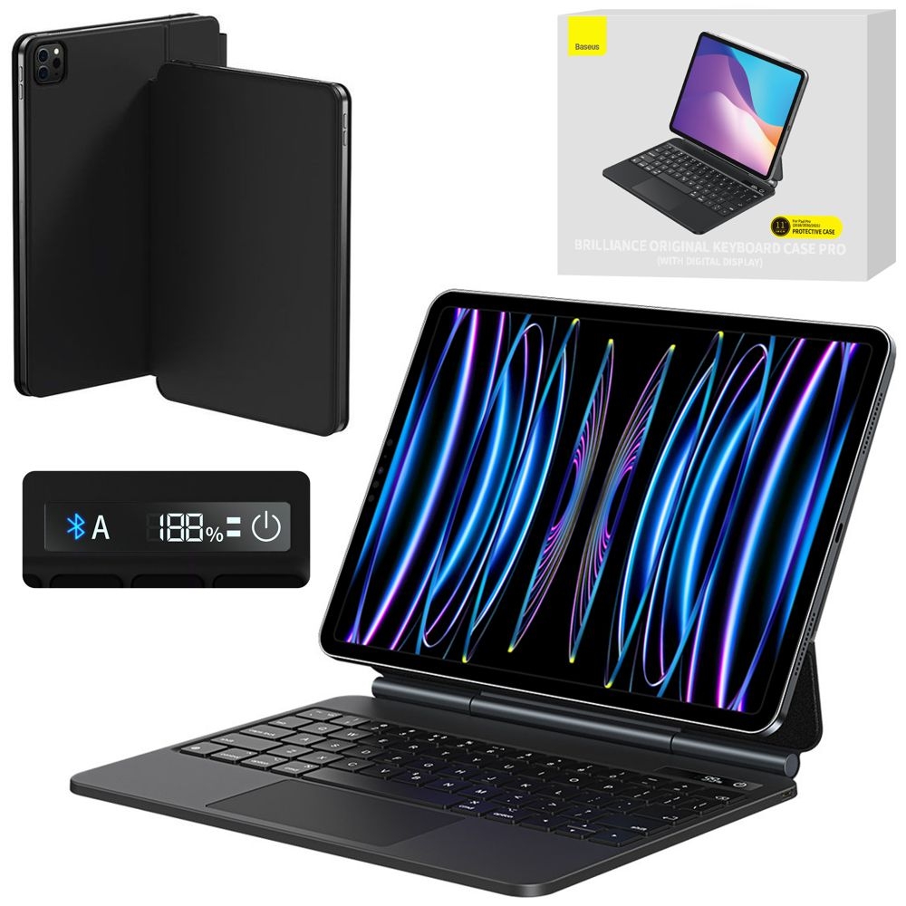 Baseus Magic Keyboard | Etui Klawiatura z Wyświetlaczem do Apple iPad Pro 11 2022 / Air 5