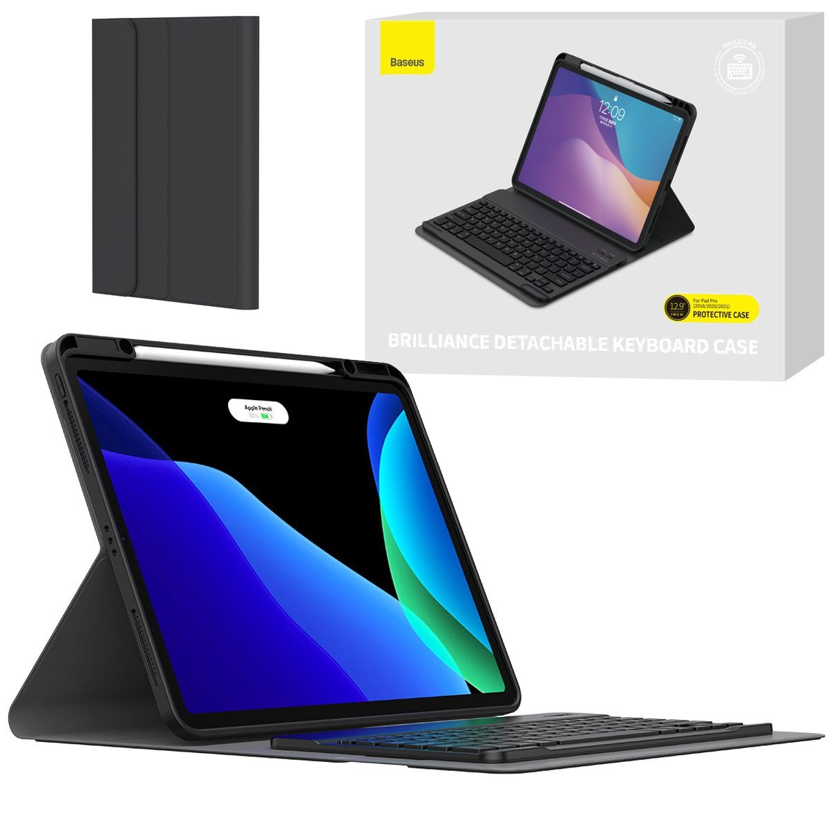 Baseus Magic Keyboard | Etui Klawiatura | Czarna do Apple iPad Pro 12.9 2022