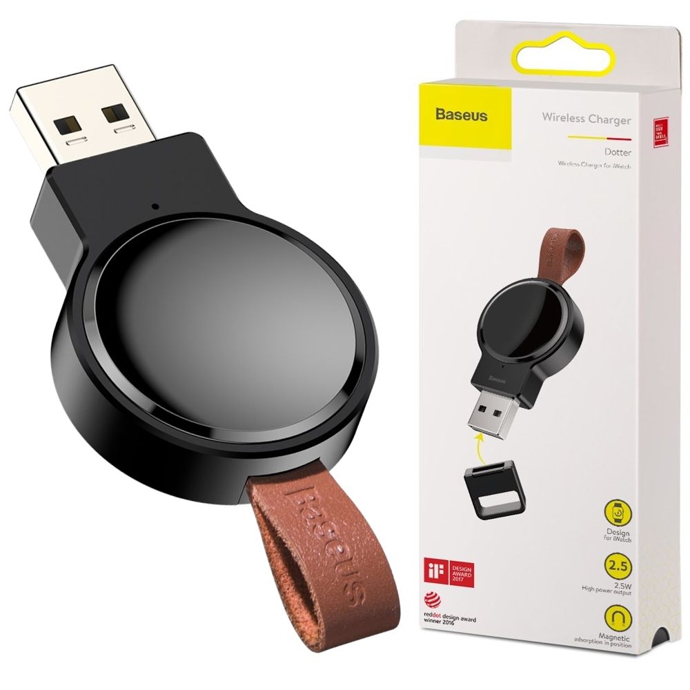 Apple Watch | Baseus Dotter | Mini Ładowarka Indukcyjna Qi 2.5W