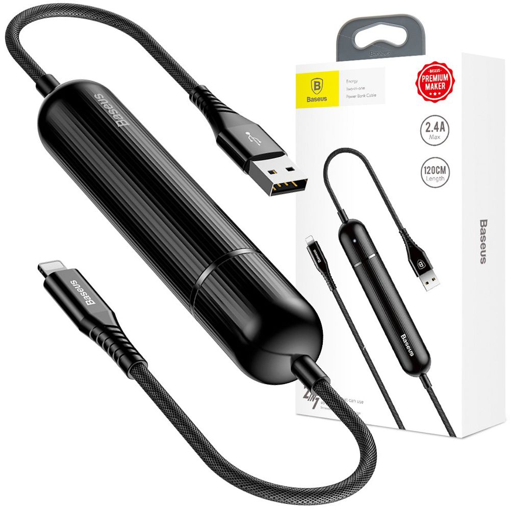 Baseus | 2w1 Powerbank Kabel Apple Lightning | 2500mAh