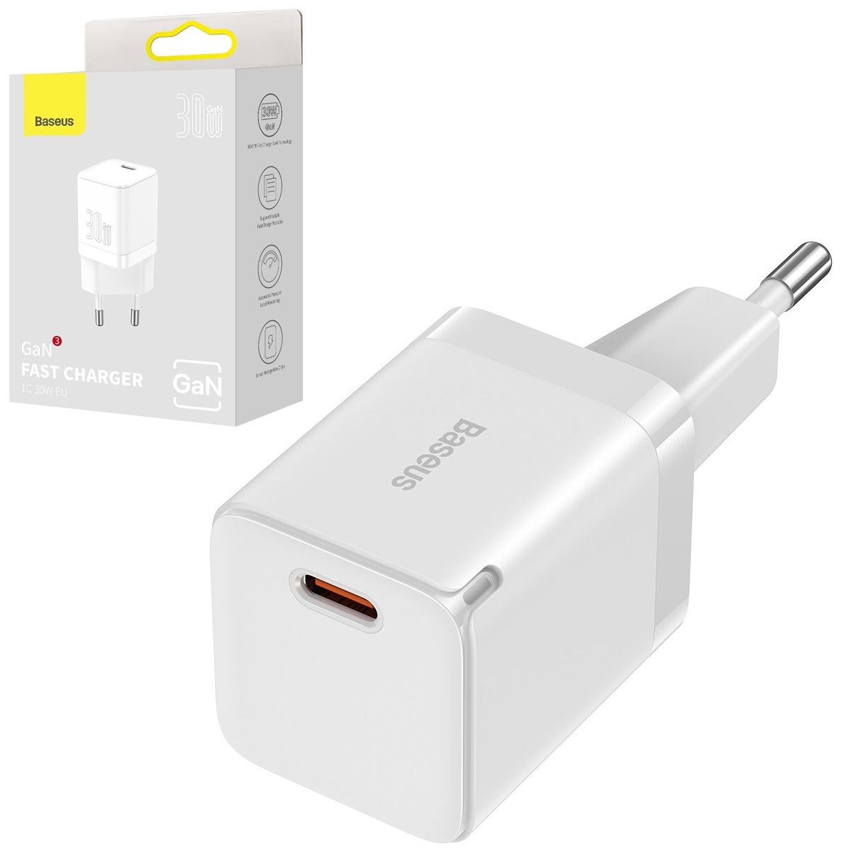 Baseus GAN 3 | Ładowarka Sieciowa USB-C 30W