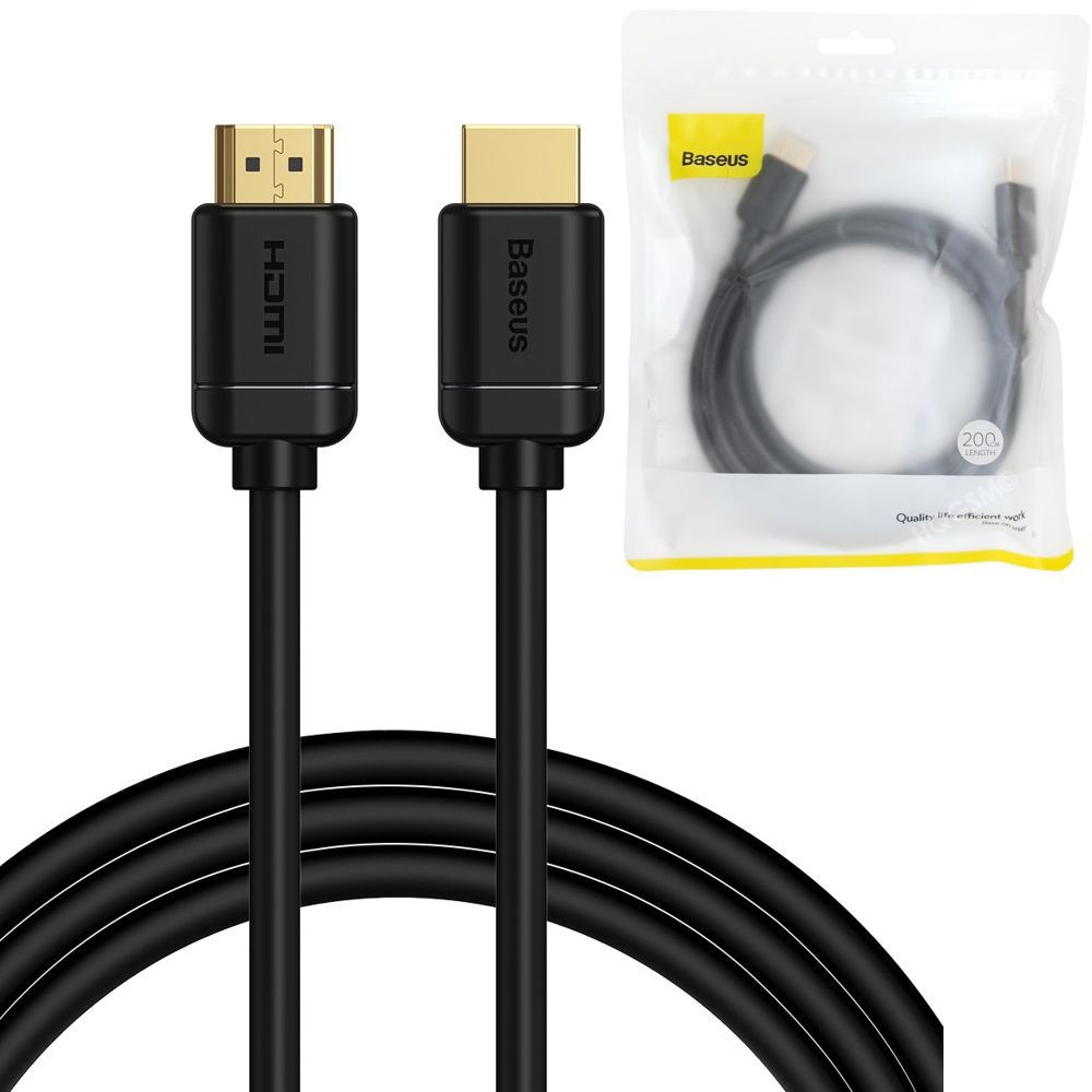 Baseus | Kabel HDMI 2.0 High Speed 4K 60Hz 3D HDR | 200cm