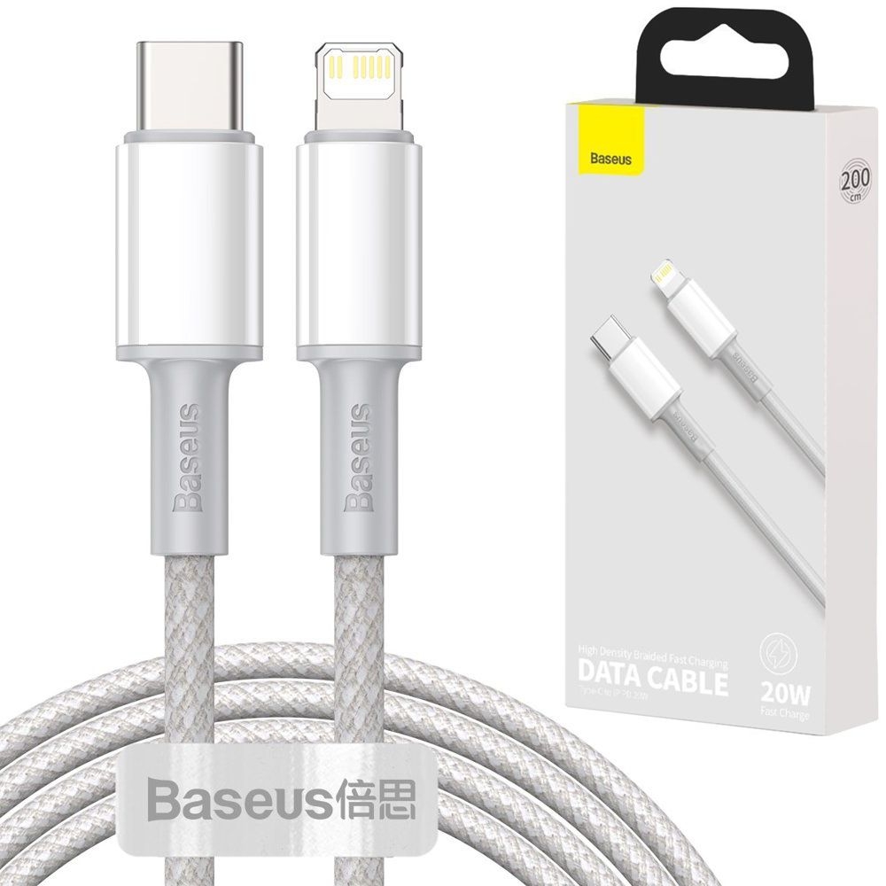 Baseus  | Wytrzymały Kabel USB-C Apple Lightning | PD 20W | 200cm