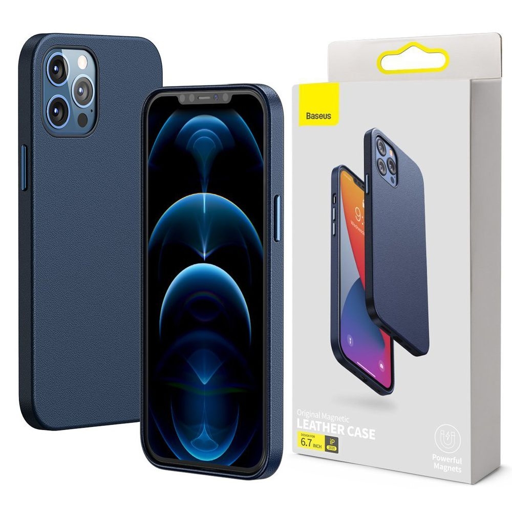 Etui Baseus Magnetic Leather Case do Apple iPhone 12 Pro Max