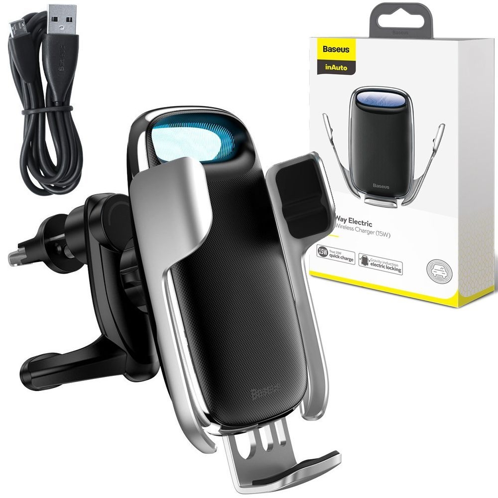 Baseus Milky Way | Automatyczny Uchwyt Indukcyjny Qi | Quick Charge 15W