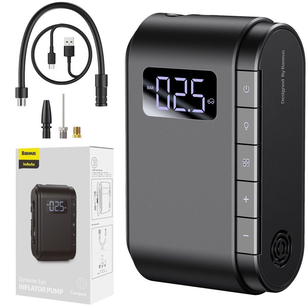Baseus Mini Inflator | Kompresor Samochodowy Pompka z Akumulatorem 4000mAh