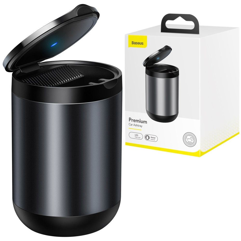 Baseus | Mini Samochodowa Popielniczka z Podświetleniem LED