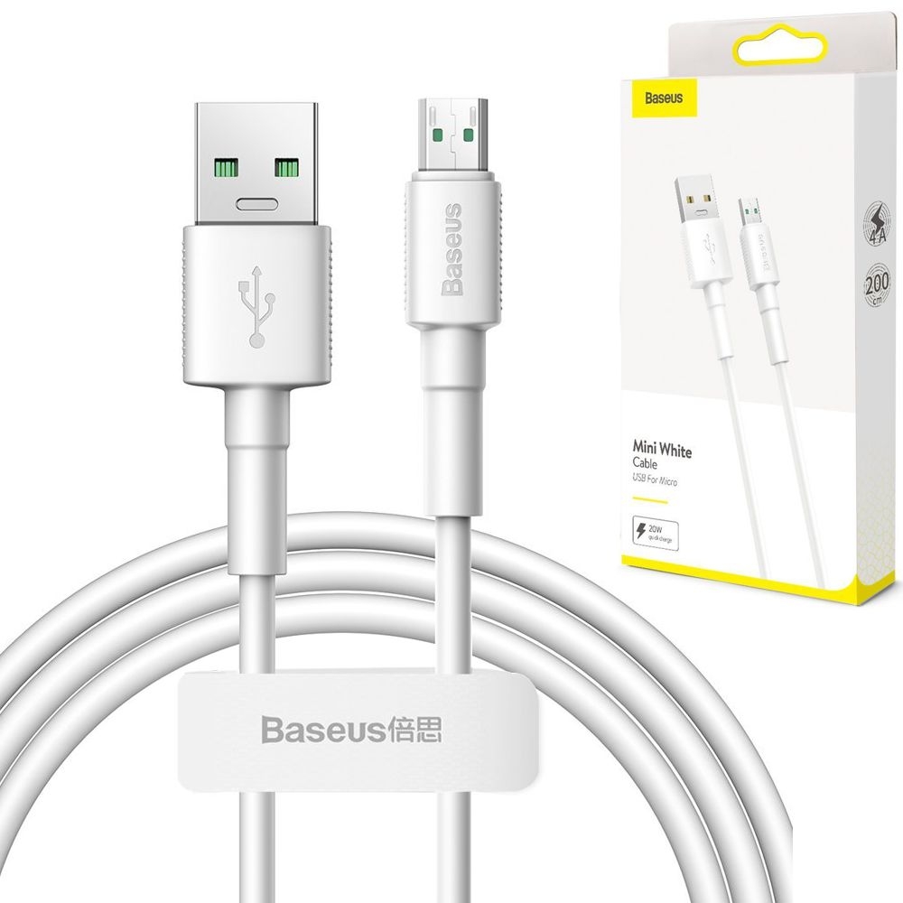 Baseus | Wytrzymały Kabel USB microUSB | 20W 4A | 200cm
