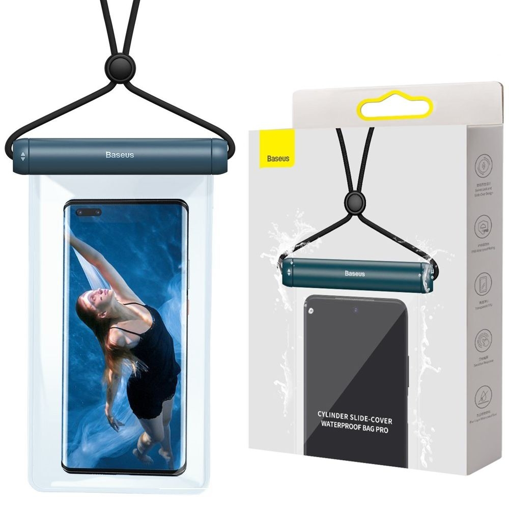 Baseus Slip Cover Waterproof 2 | Wodoszczelne Wodoodporne Etui IPX8 | Niebieskie