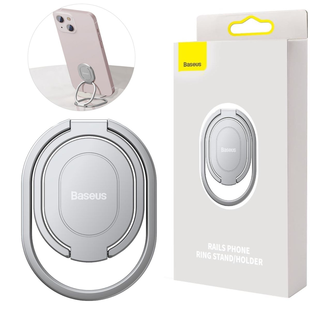 Baseus | Samoprzylepny Uchwyt Ring Podstawka do Telefonu