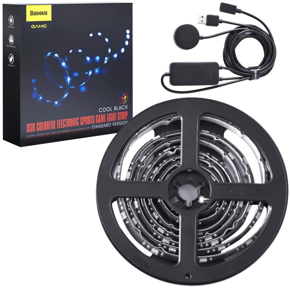 Baseus | Samoprzylepna Taśma LED | USB SMD RGB 5V