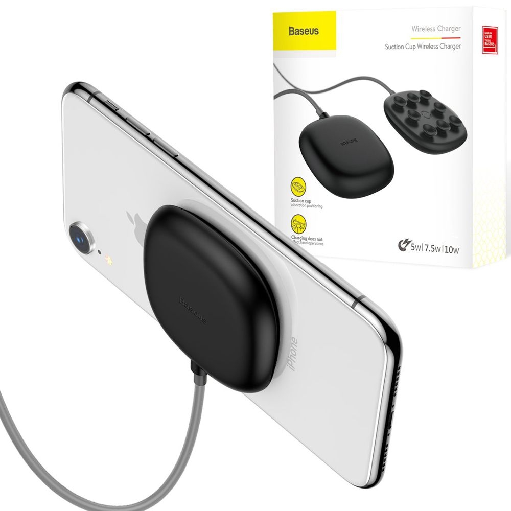 Baseus Suction Cup Wireless Charger | Mobilna Ładowarka Indukcyjna z Przyssawką | 10W