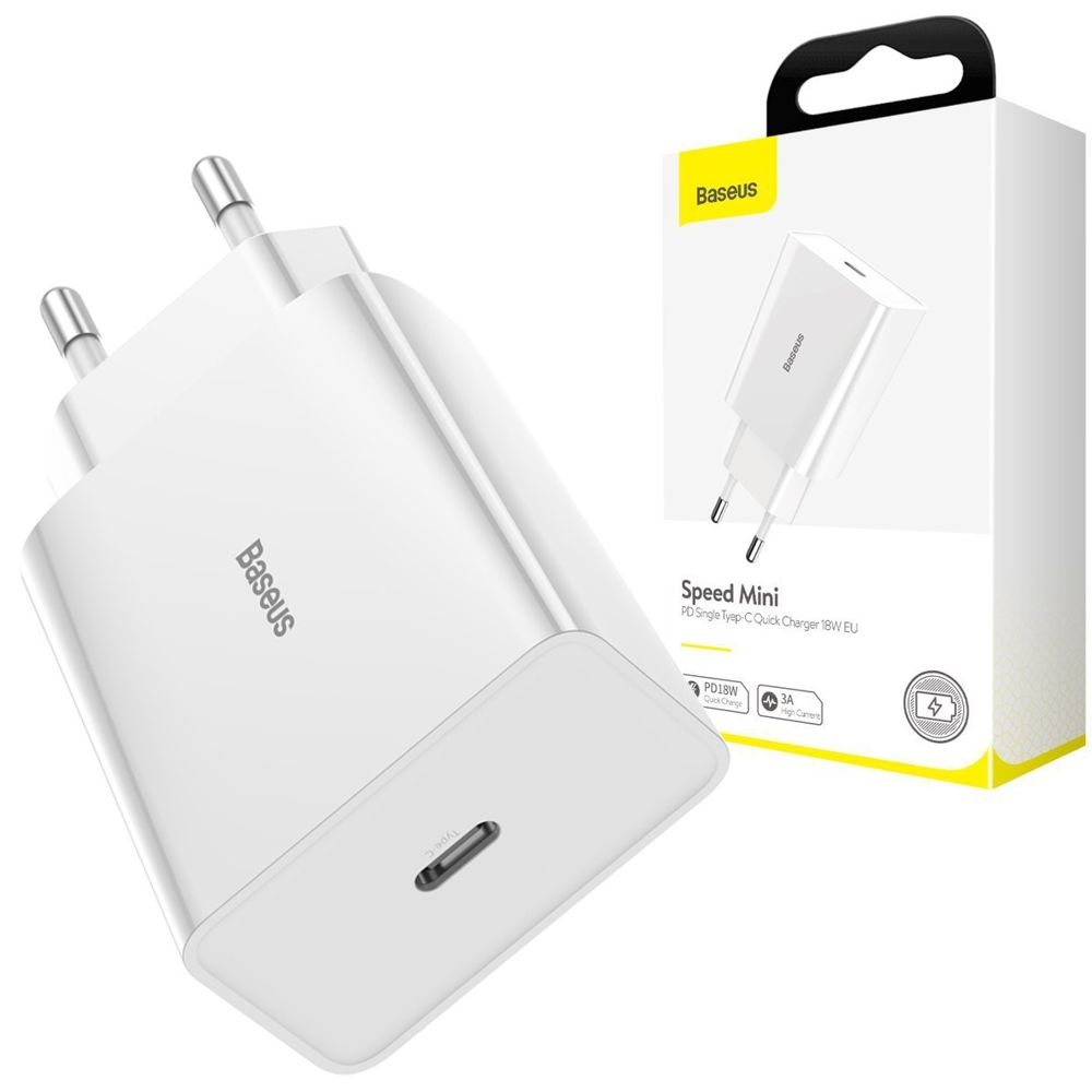 Baseus Speed Mini | Ładowarka Sieciowa PD QC 3.0 18W USB-C