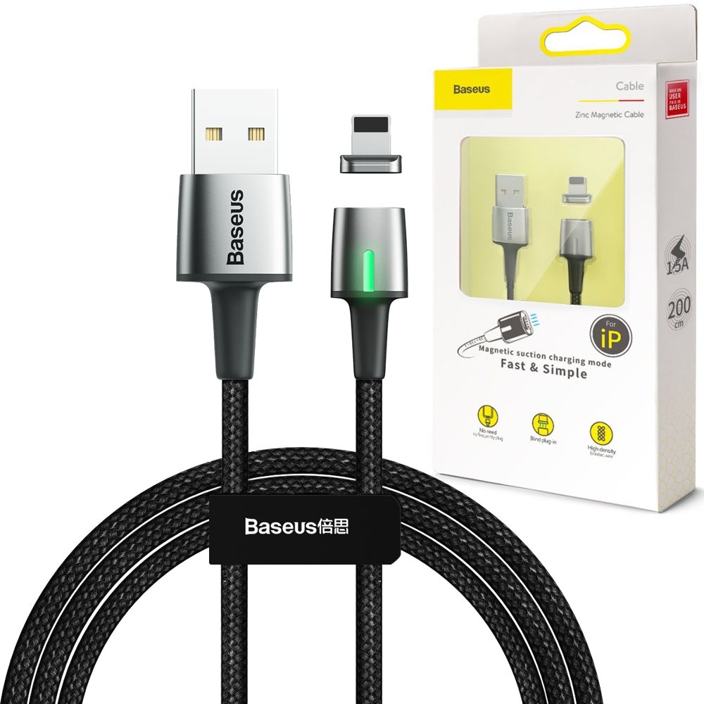 Baseus Zinc | Magnetyczny Kabel Apple Lightning | 2m 200cm