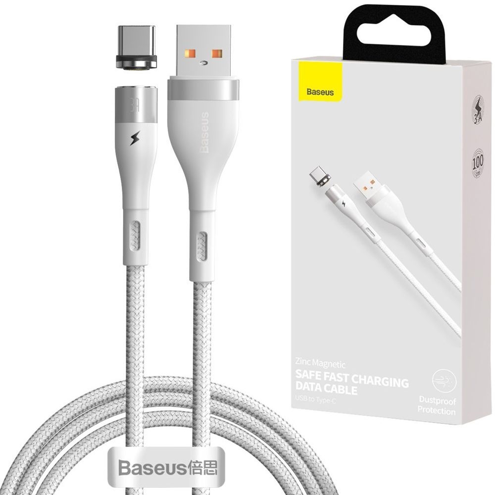 Baseus Zinc | Kabel Magnetyczny USB-C 100cm | 3A AFC 480Mb/s