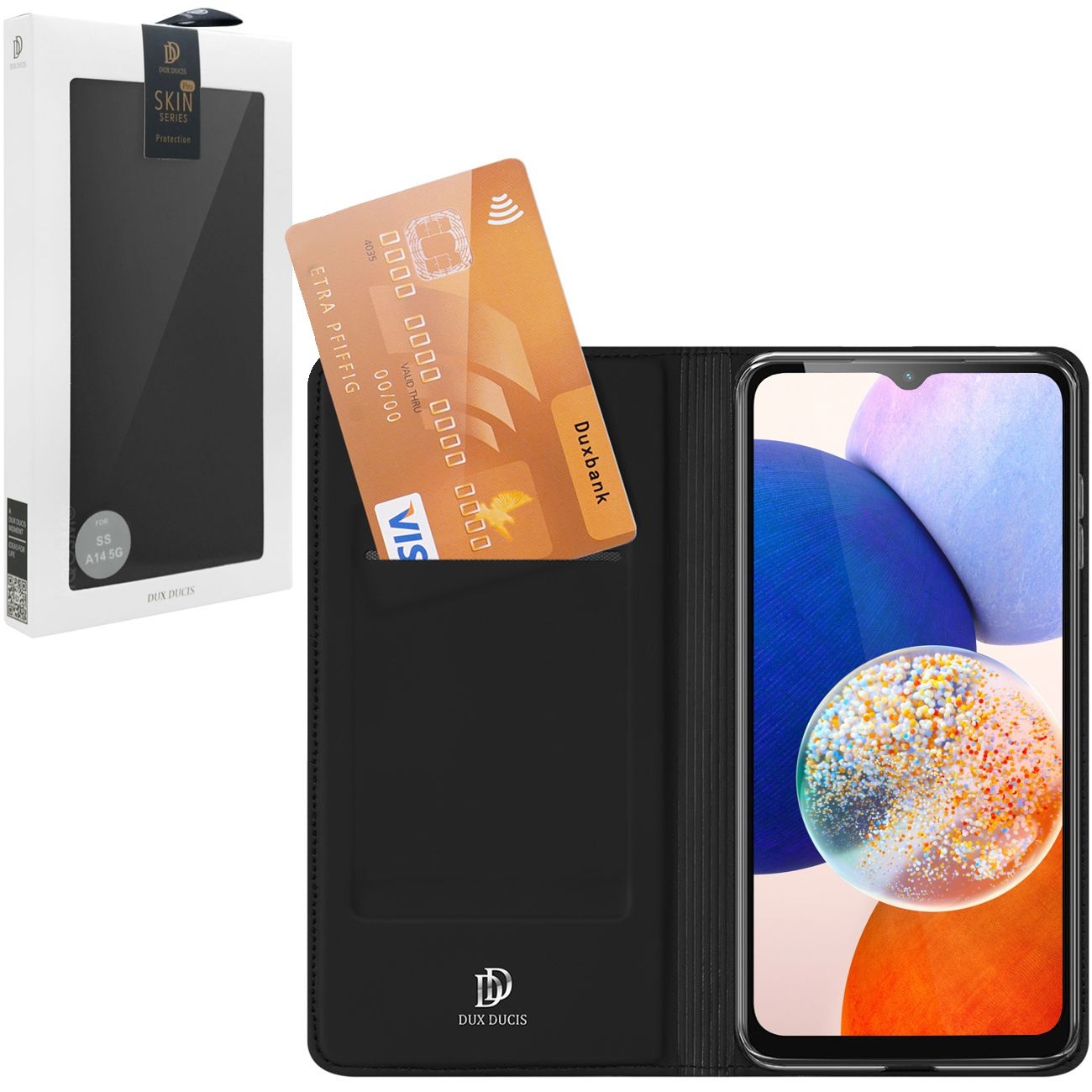 Etui z Klapką | DUX DUCIS | Skin Pro do Samsung Galaxy A14 4G / 5G