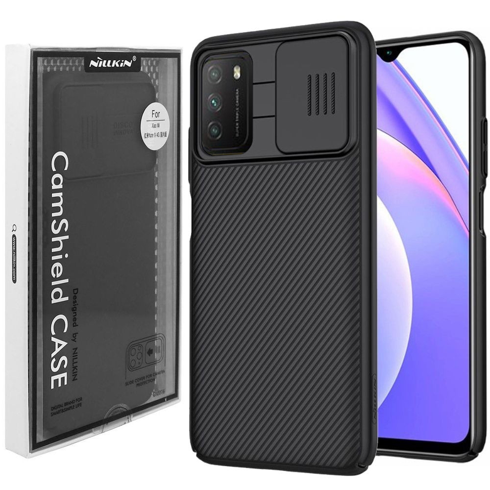 Etui NILLKIN CamShield | Czarne do Xiaomi POCO M3