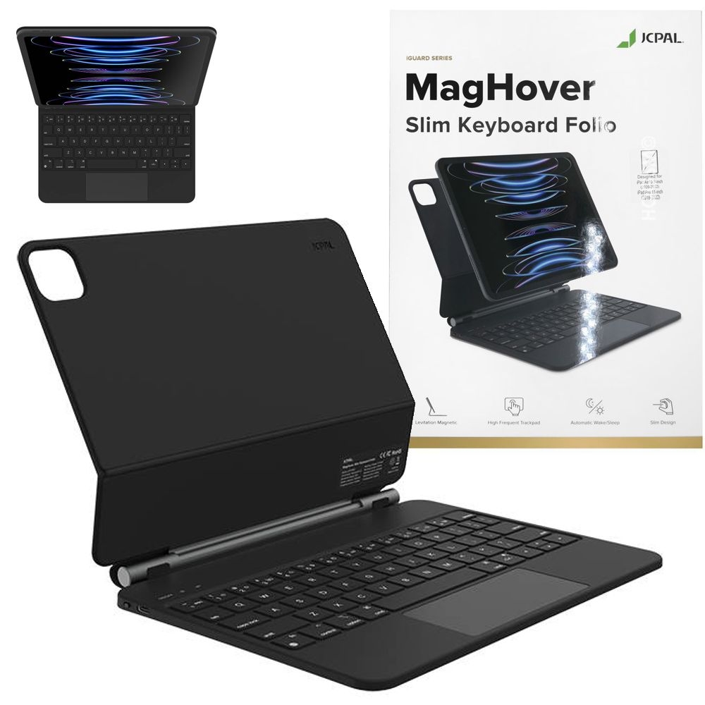 JCPAL Magic Keyboard | Etui Klawiatura | Czarna do Apple iPad Pro 11 2022 / Air 5
