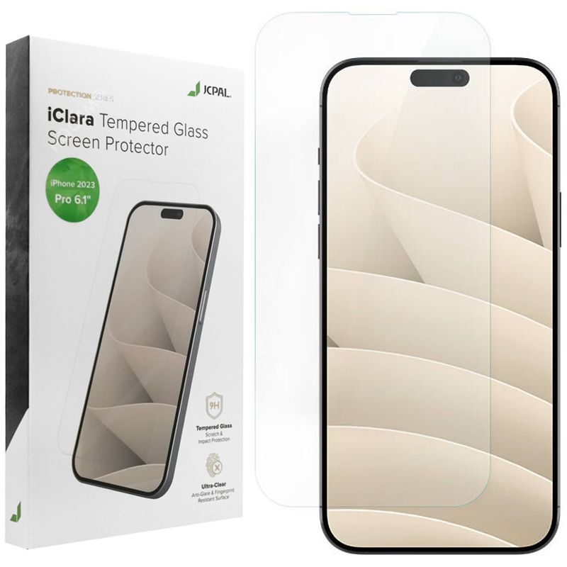 Szkło Hartowane JCPAL iClara | 9H 2.5D | 0.26mm do Apple iPhone 15 Pro |