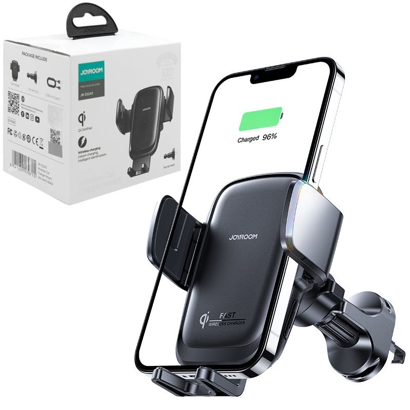 Joyroom | Automatyczny Uchwyt Indukcyjny do Kratki 15W + Kabel USB-C