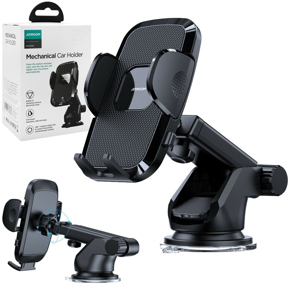 JoyRoom | Uchwyt Samochodowy z Teleskopowym Ramieniem | Do Deski i Szyby