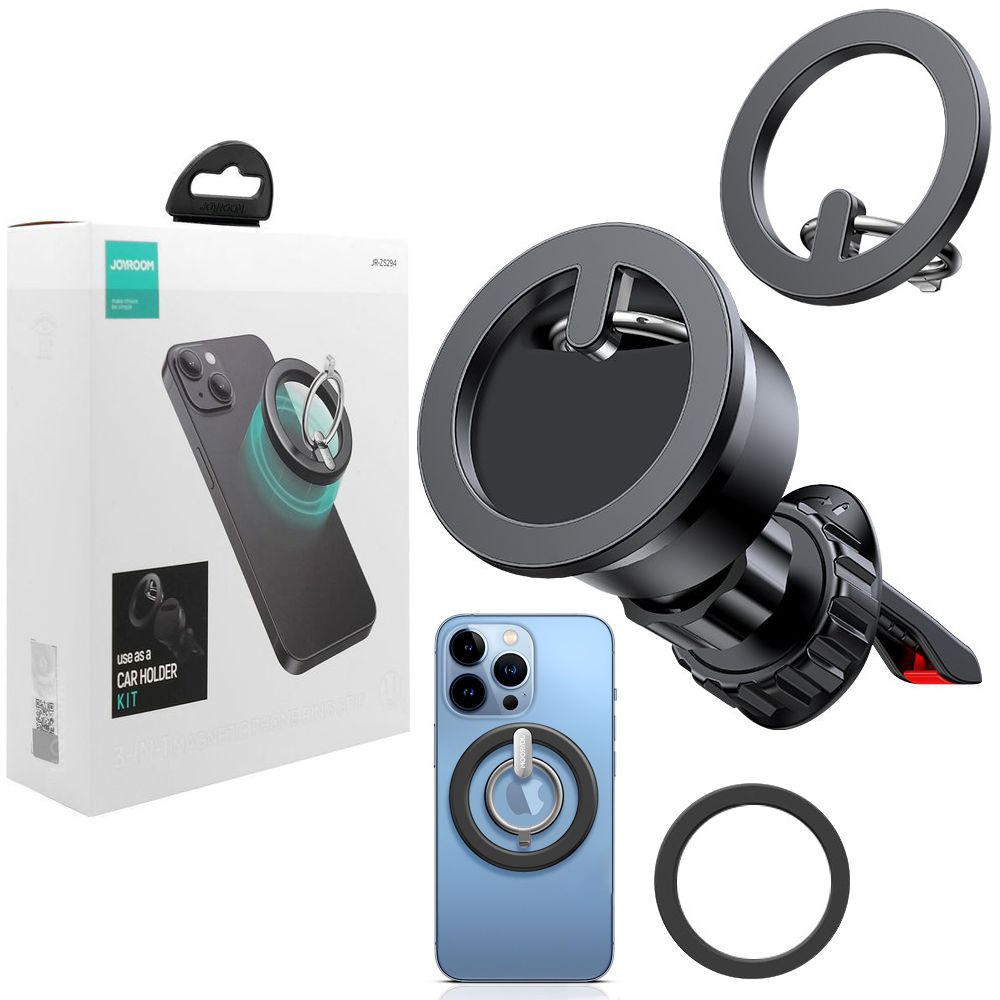 JoyRoom 3w1 | Zaciągany Uchwyt do Kratki | Ring Podstawka do Telefonu | MagSafe
